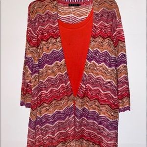 Women’s Zozo Top and Sweater Set Plus Size 3X